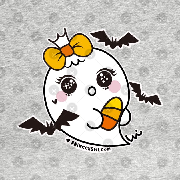 kawaii cute ghosts cute spooky  , happy halloween by princessmi-com